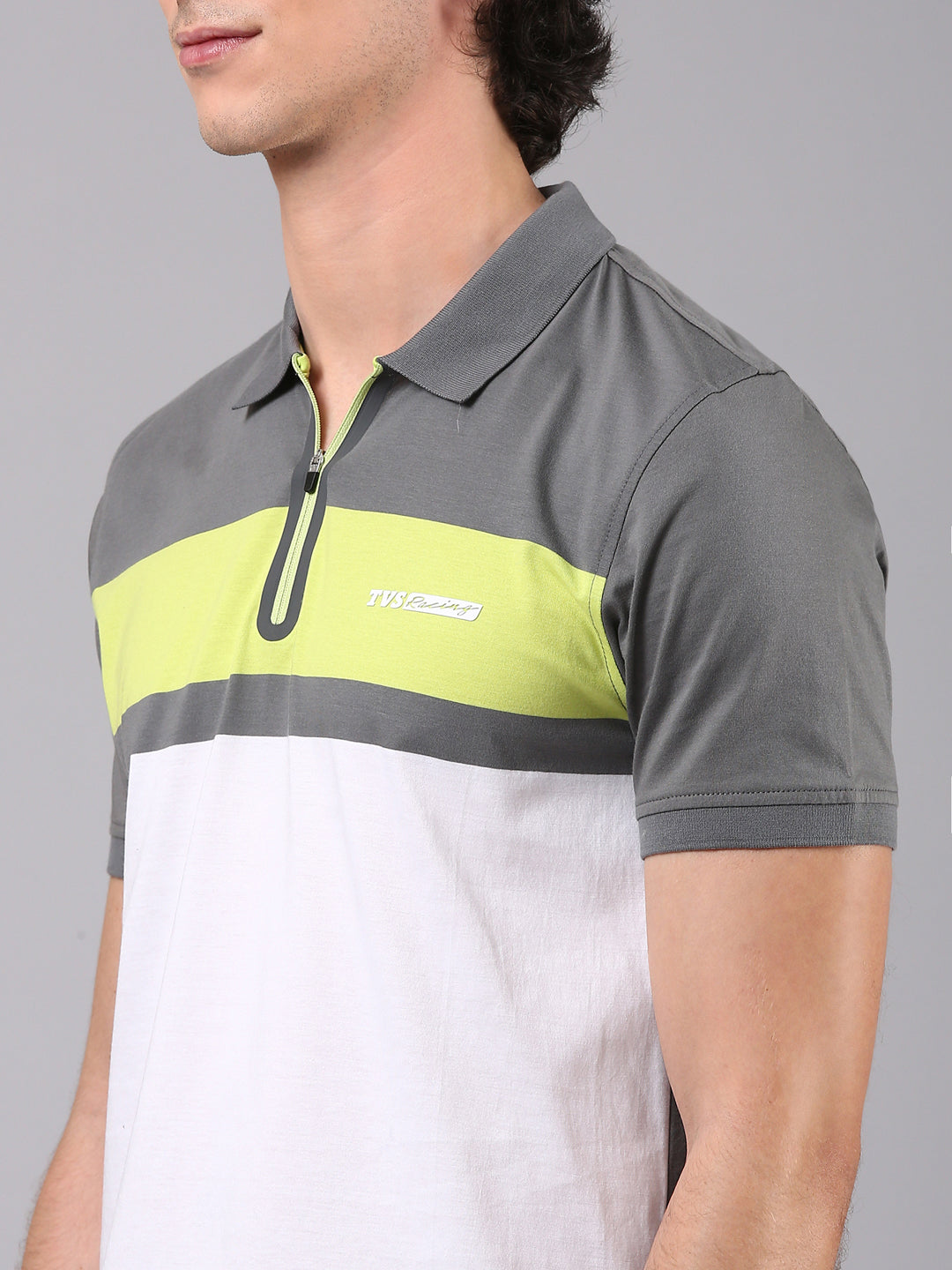 TVS Originals Racing 100% Cotton Mercerised Polo T-Shirt | 180 GSM | Sleek Zipper Placket | Soft Sheen Finish | Lightweight & Durable | Regular Fit | Heat-Sealed Neck | Premium Everyday Wear